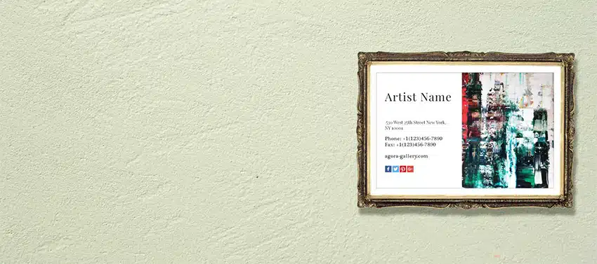 How to make a good artist business card