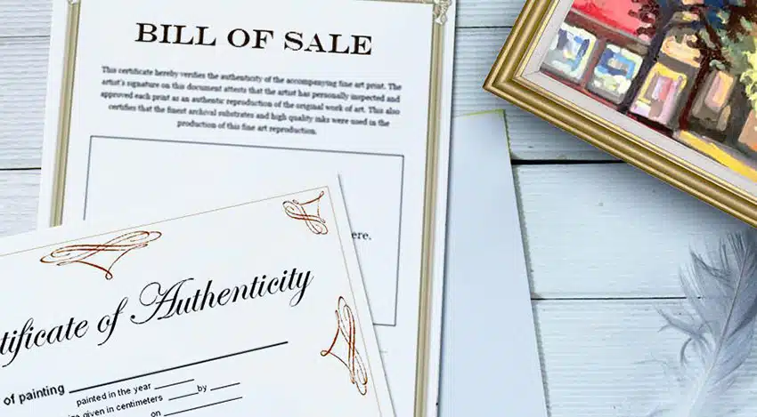 How to Document the Sale of Your Artwork
