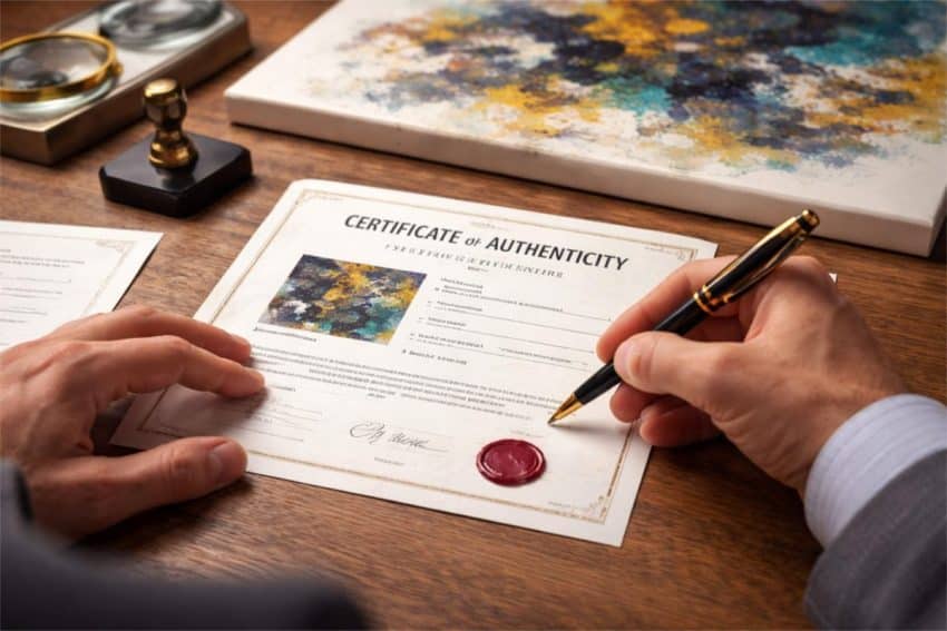 How to Prepare a Professional Certificate of Authenticity (COA) for Your Artwork