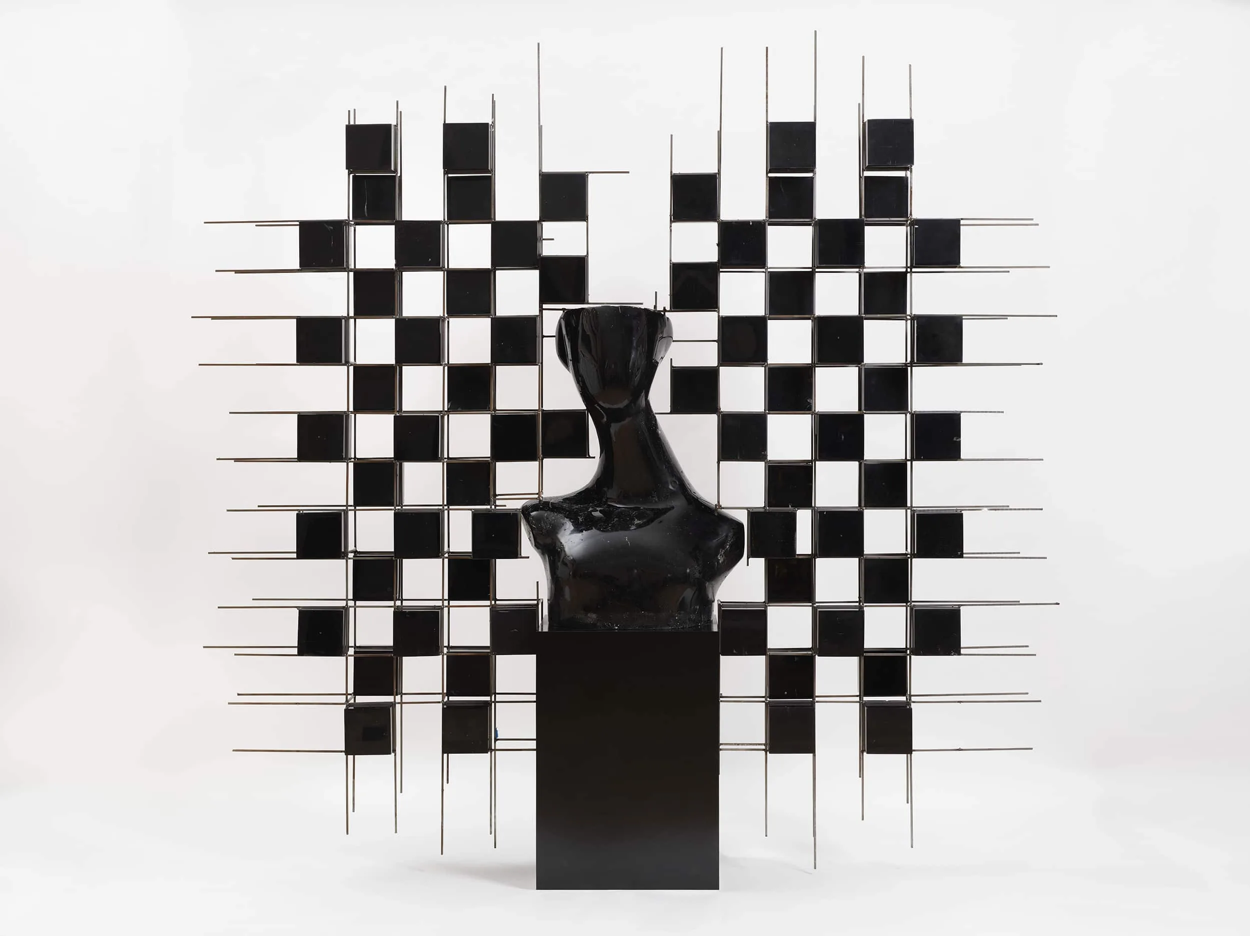Frida with Headdress of Cubes and Metals, 2024