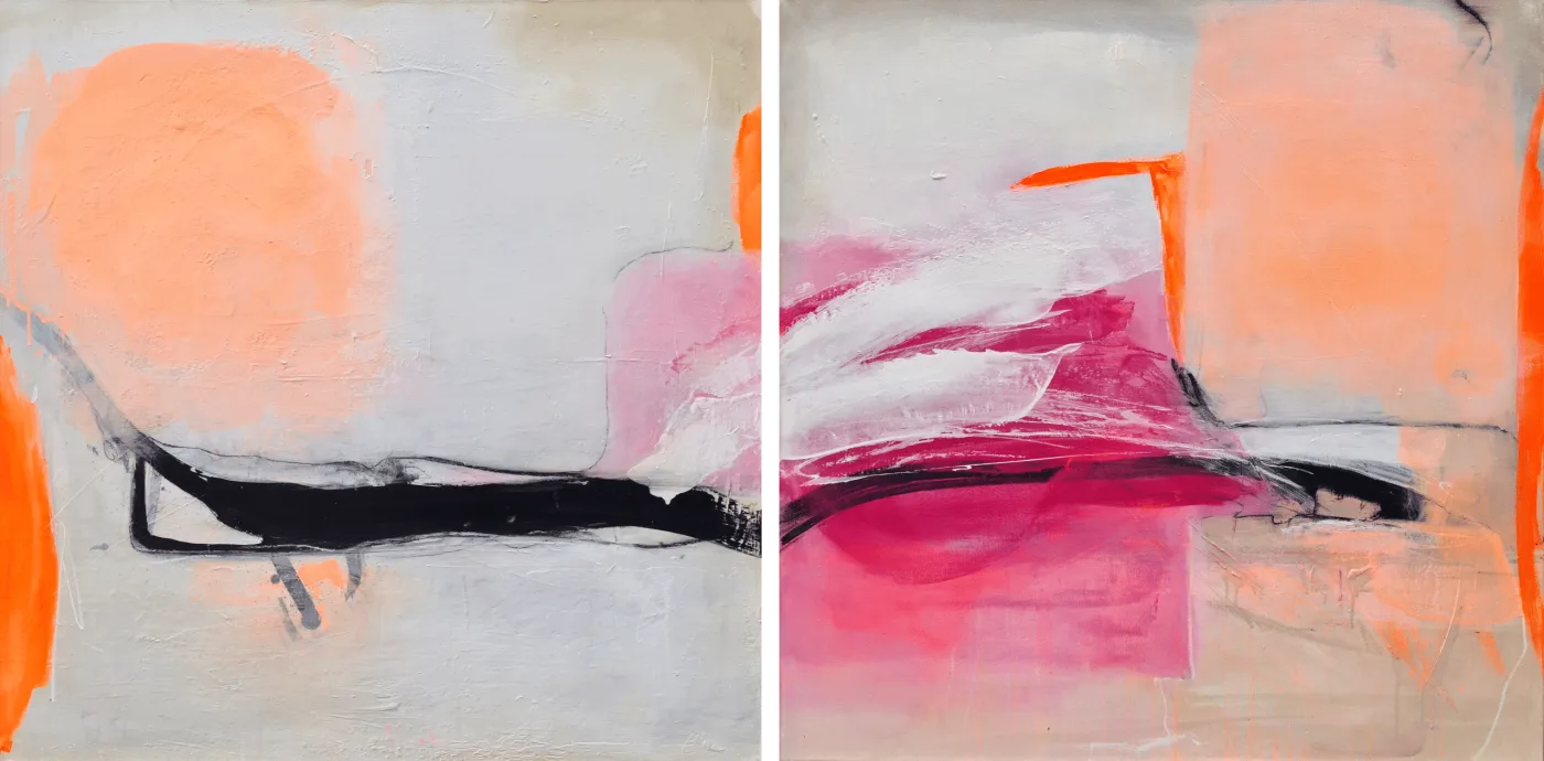 Slowing Down (diptych), 2023