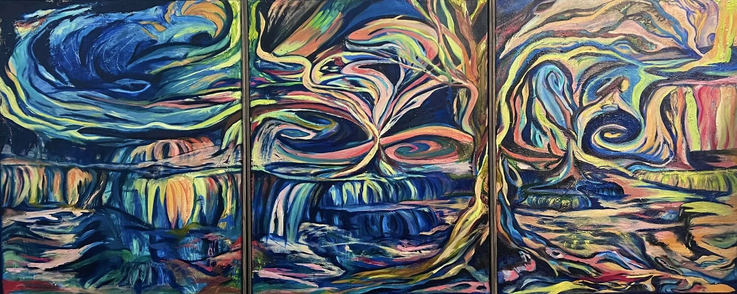 Nature’s Dress (triptych), 2014-2024