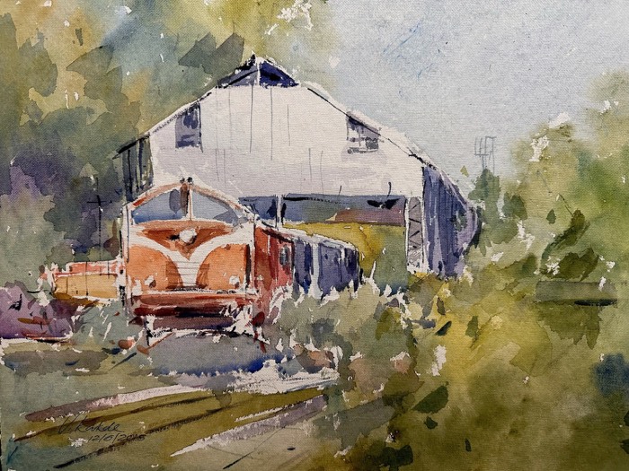 Waiting by the Shed.