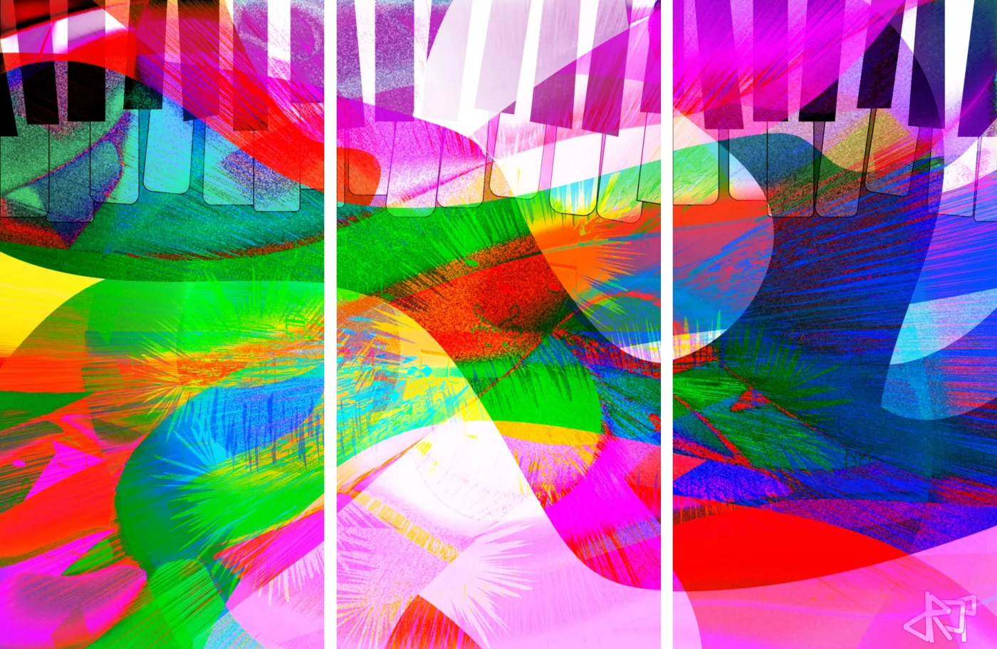 Musical Wave (triptych)
