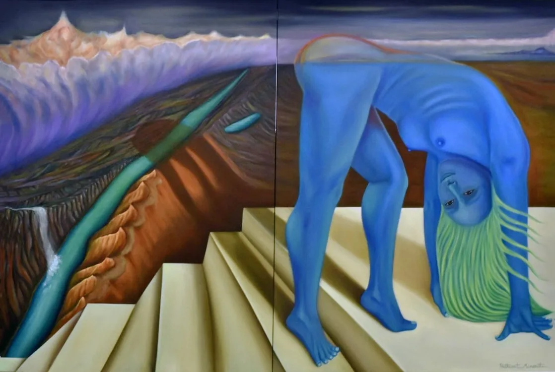 Head Above the Clouds (diptych), 2024