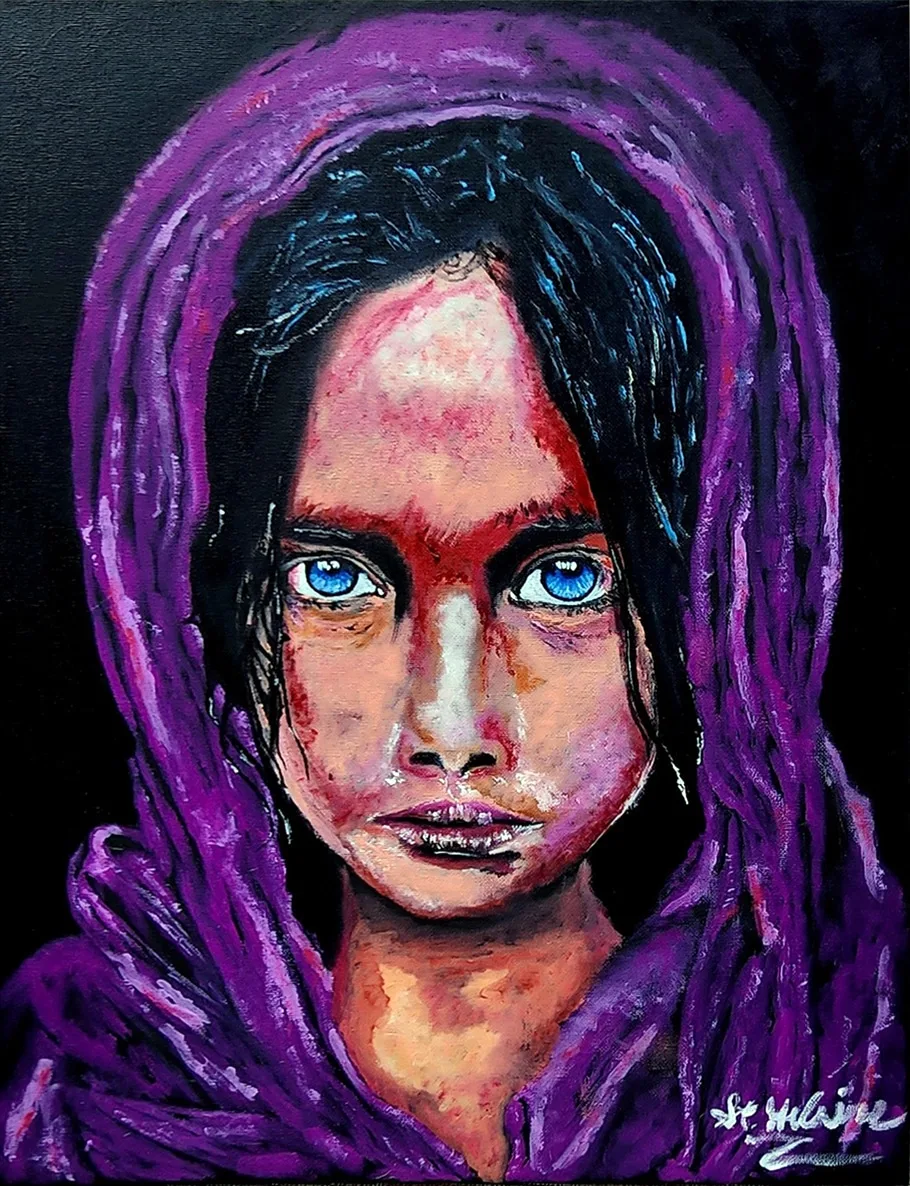 Woman with Blue Eyes, 2024