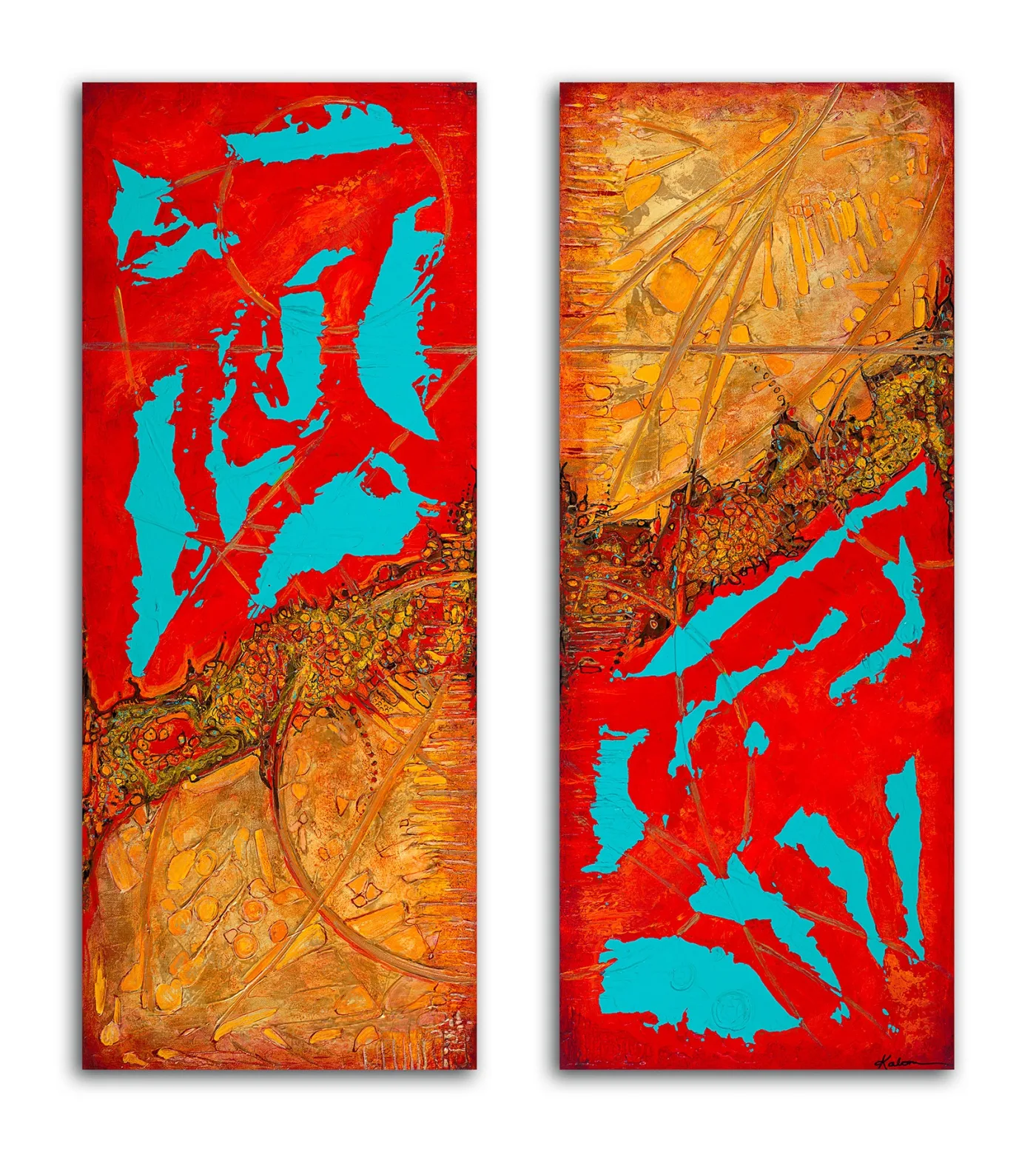 Together, Apart (diptych), 2024