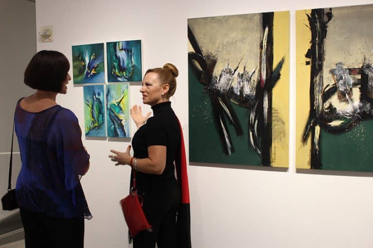 Patricia Queiruga discusses her artistic process during Portal to Enigma exhibition