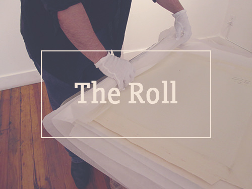 roll artworks for shipping