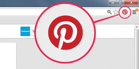 botón de pinterest en el navegador