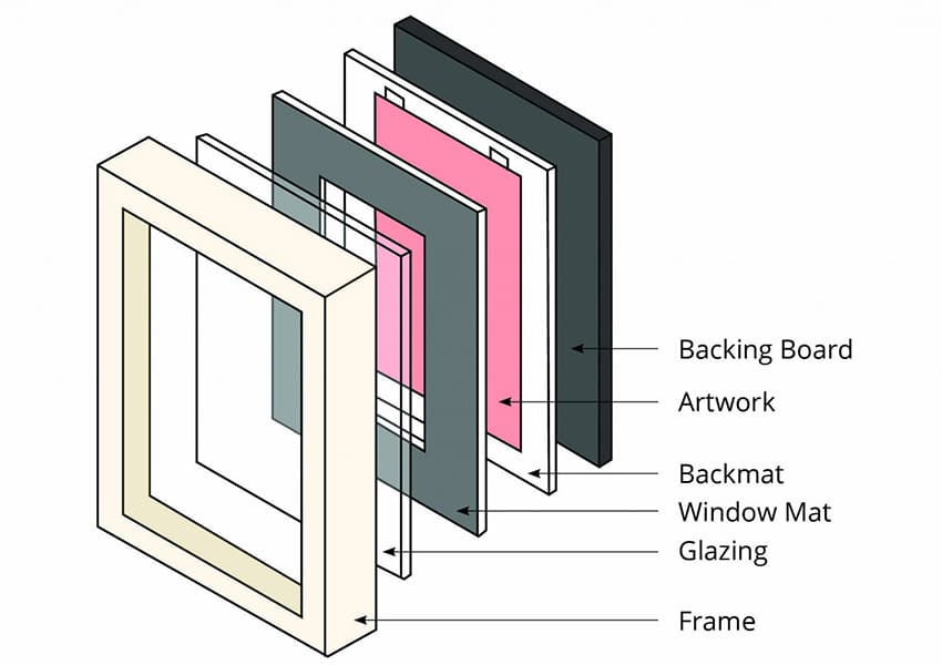 framing or gallery wrapping for professional exhibitions