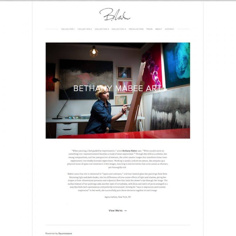 personal artist website tips
