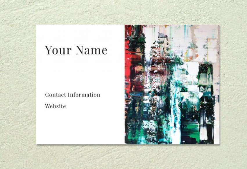 artist business card