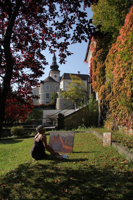 Isabella S. Minichmair at Castle Weinberg, in Austria