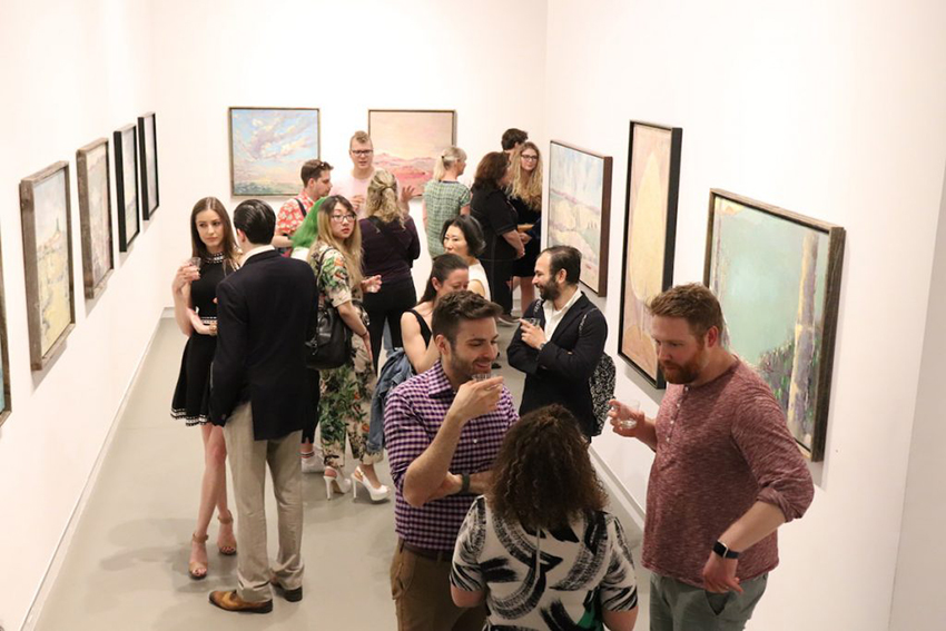 opening reception at Agora Gallery