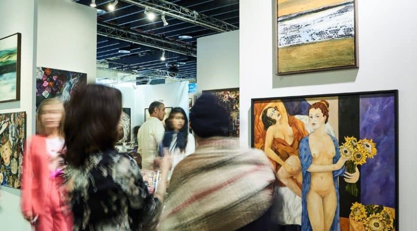 Stand de Agora Gallery durante Artexpo New York 2019
