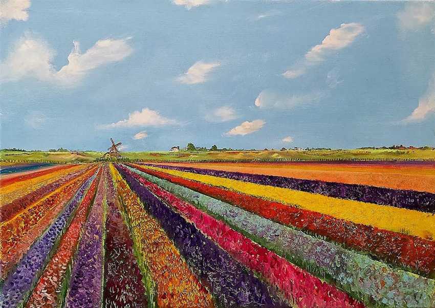 Impressione Di Primavera (Spring Impression), Oil on Canvas, 19.5″ x 27.5″ by Riccardo Bartoli