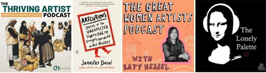 Recommended art podcasts.