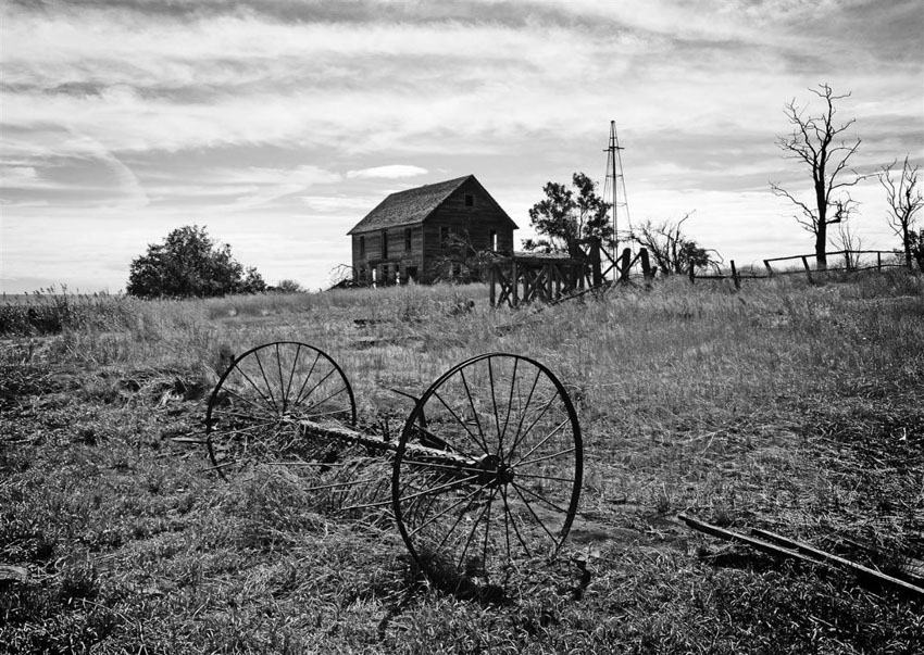 Washington, Homestead B/W by Fred Loring
