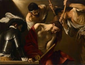 The Crowning with Thorns by Caravaggio, an example of Hispanic Art