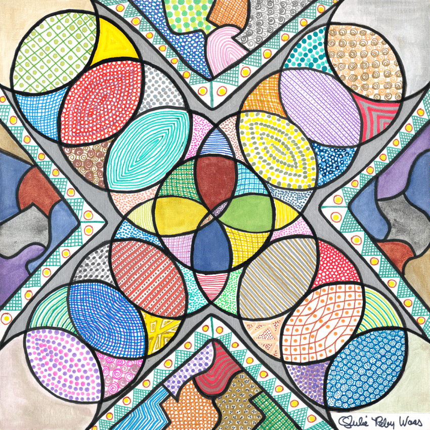 Julie Reby Waas's Holiday-Themed Artwork