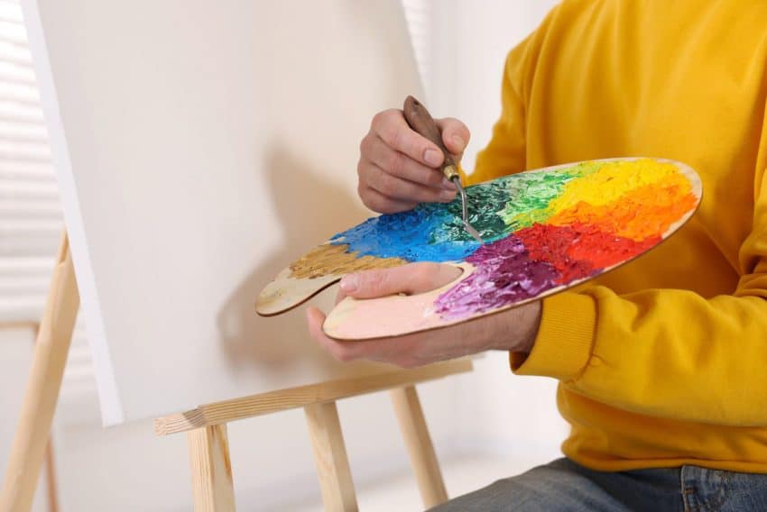 Palette and Easel