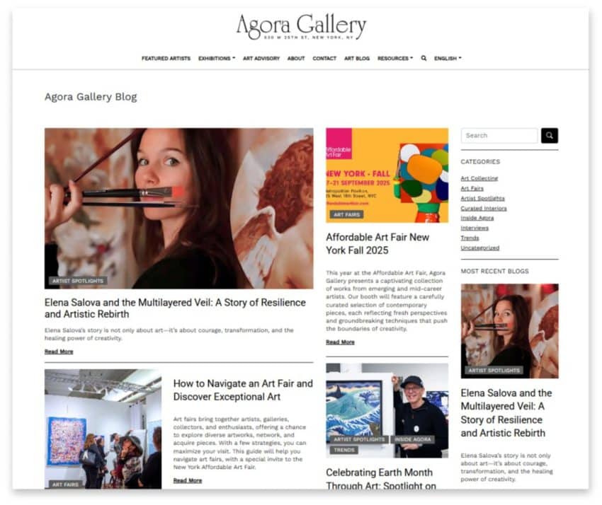 Agora Gallery Art Blog