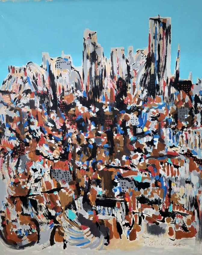 Nora Pilarte's painting Manhattan, 2026